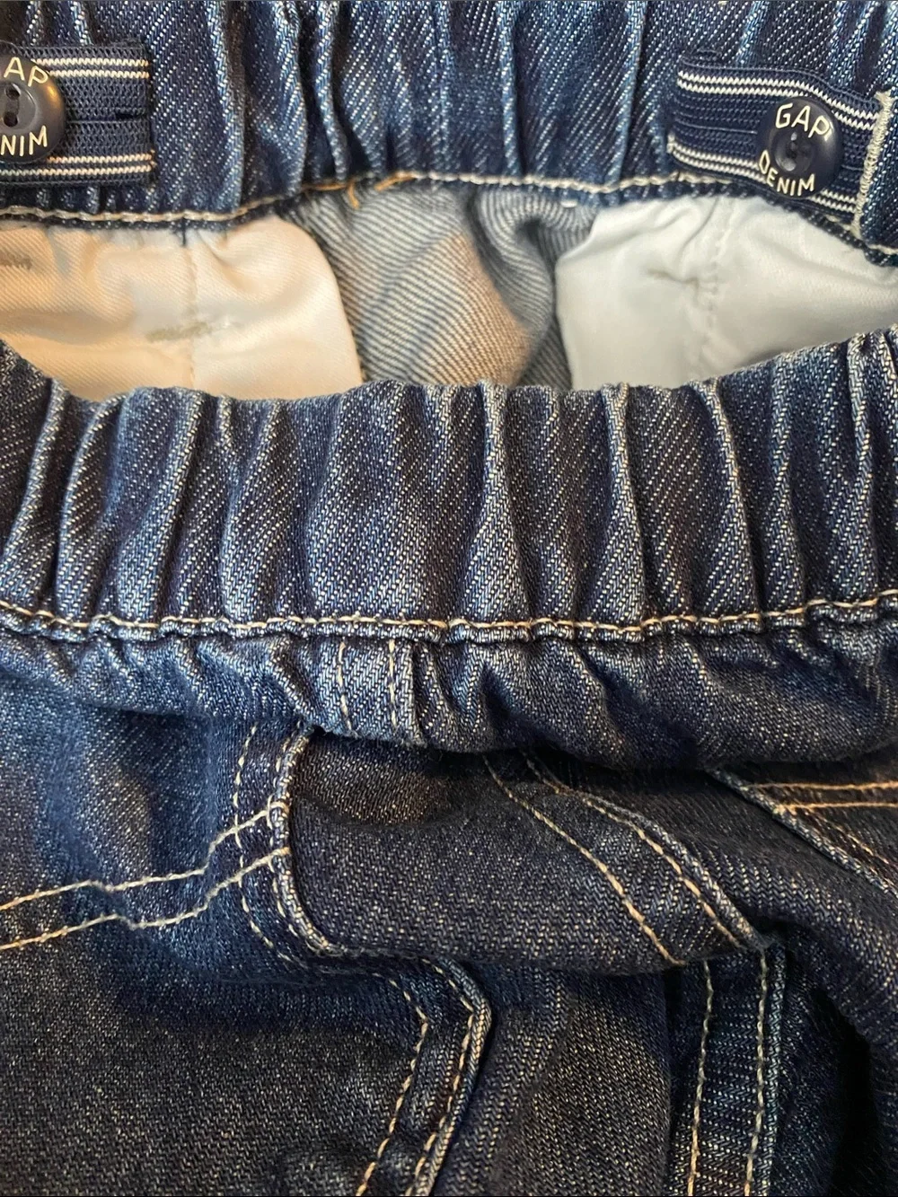 GAP Boys Dark Blue Carpenter Patch Jeans